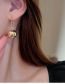 Fashion Gold Alloy Geometric Ball Earrings