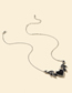 Fashion 8# Alloy Drop Oil Love Wings Small Lock Double Layer Necklace