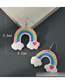 Fashion 4# Geometric Ceramic Rainbow Stud Earrings