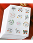 Fashion 384 Stickers Of The Same Style (10 Sheets) Self-adhesive Geometric Circular Seal