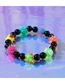Fashion Color Colorful Brushed Ball Beaded Bracelet
