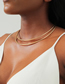 Fashion Gold Metal Geometric Necklace
