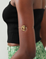 Fashion Gold Alloy Geometric Peace Symbol Armband