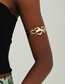 Fashion Gold Metal Cutout Flame Armband