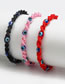 Fashion 10# Resin Geometric Eye String Braided Bracelet