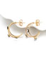 Fashion 3# Bronze Diamond Drop Oil Eye Earrings