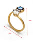 Fashion 3# Alloy Geometric Eye Open Ring