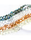 Fashion Green Crystal Glass Beads Irregular Loose Beads Beaded Bracelet