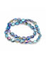 Fashion 3 Blue Crystal Glass Beads Irregular Loose Beads Beaded Bracelet