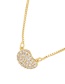 Fashion Gold-3 Copper Drop Duck Duck Pendant Necklace