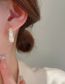 Fashion Gold Geometric Pearl Round Earrings