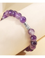 Fashion Purple Amethyst Beaded Bracelet
