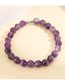 Fashion Purple Amethyst Beaded Bracelet