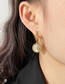 Fashion Gold Titanium Geometric Crescent Circus Earrings