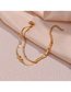 Fashion Gold Titanium Snake Bone Chain Knotted Double Bracelet