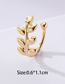 Fashion Gold Pure Copper Leaf Nose Ring