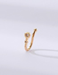 Fashion Gold Copper Diamond Geometric Nose Ring