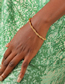 Fashion Gold Alloy Geometric Horsewhip Chain Bracelet