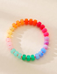Fashion Color Colorful Flat Beads Rainbow Beaded Bracelet
