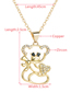 Fashion Little Tiger Copper Drop Oil Tiger Necklace