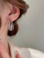 Fashion Silver Solid Copper Geometric C-shaped Earrings