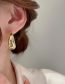 Fashion Silver Metal C-shaped Earrings