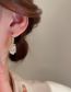 Fashion 17# Ear Buckle-green Love (real Gold Plating) Metal Diamond Geometric Earrings