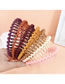 Fashion Beige Acrylic Teeth Wave Headband