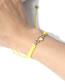 Fashion Yellow Alloy Diamond Heart String Bracelet