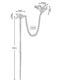 Fashion 15 Right Ear Brass Inlaid Zirconium Heart Arrow Chain Tassel Ear Wire