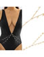 Fashion Sequins - Gold Multi-layered Sequined Tassel Body Chain