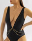 Fashion Sequins - Silver Multi-layered Sequined Tassel Body Chain