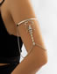 Fashion Gold Metal Diamond Scorpion Chain Tassel Arm Bracelet