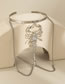 Fashion Silver Metal Diamond Scorpion Chain Tassel Arm Bracelet