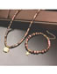 Fashion Three Pearl Bracelet Solid Copper Geometric Beaded Pearl Bracelet