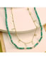 Fashion Chain Clause Copper Gold Plated Disc Necklace