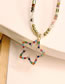 Fashion Star Colorful Head Beaded Diamond Star Necklace