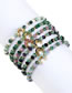 Fashion White Diamond Mixed Head Beaded Zirconium Horseshoe Bracelet