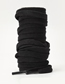Fashion Black Waxed Flat-160cm Polyester Flat Half Circle Geometric Laces