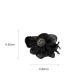 Fashion 4# Black-mesh Flower Acrylic Diamond-encrusted Mesh Flower Gripper