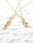 Fashion Serpentine Brass Gold Plated Serpent Necklace With Diamonds
