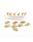 Fashion 4# Copper Gold Plated Zirconium Snake Earrings