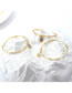 Fashion 4# Brass Diamond Eye Palm Bracelet
