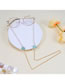 Fashion 3# Blue Alloy Pearl Daisy Glasses Chain
