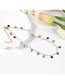 Fashion Color Alloy Geometric Butterfly Pearl Necklace