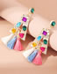 Fashion Style Thirteen Alloy Diamond Heart Pentagram Stud Earrings