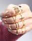 Fashion Style 4-[13 Pieces] Alloy Geometric Heart Chain Ring Set