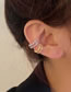 Fashion One Silver Ear Cuff Metal Wavy Cutout Ear Cuff