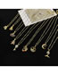Fashion A Key Necklace Alloy Inlaid Porcupine Necklace