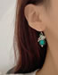 Fashion A Pair Of Geometric Ear Hooks Alloy Diamond Geometric Earrings